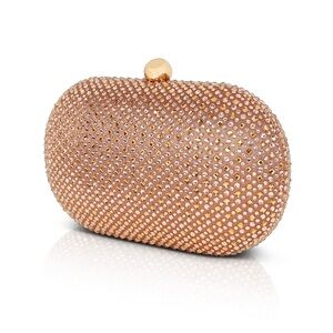 JEWEL BADGLEY MISCHKA Ella Allover Crystal Oval Minaudiere